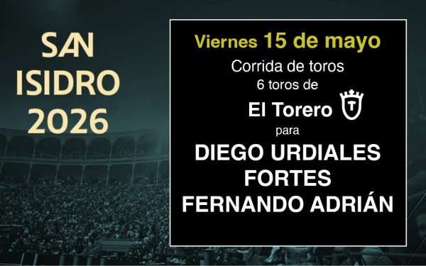 Corrida de Toros 15 de Mayo 2026
